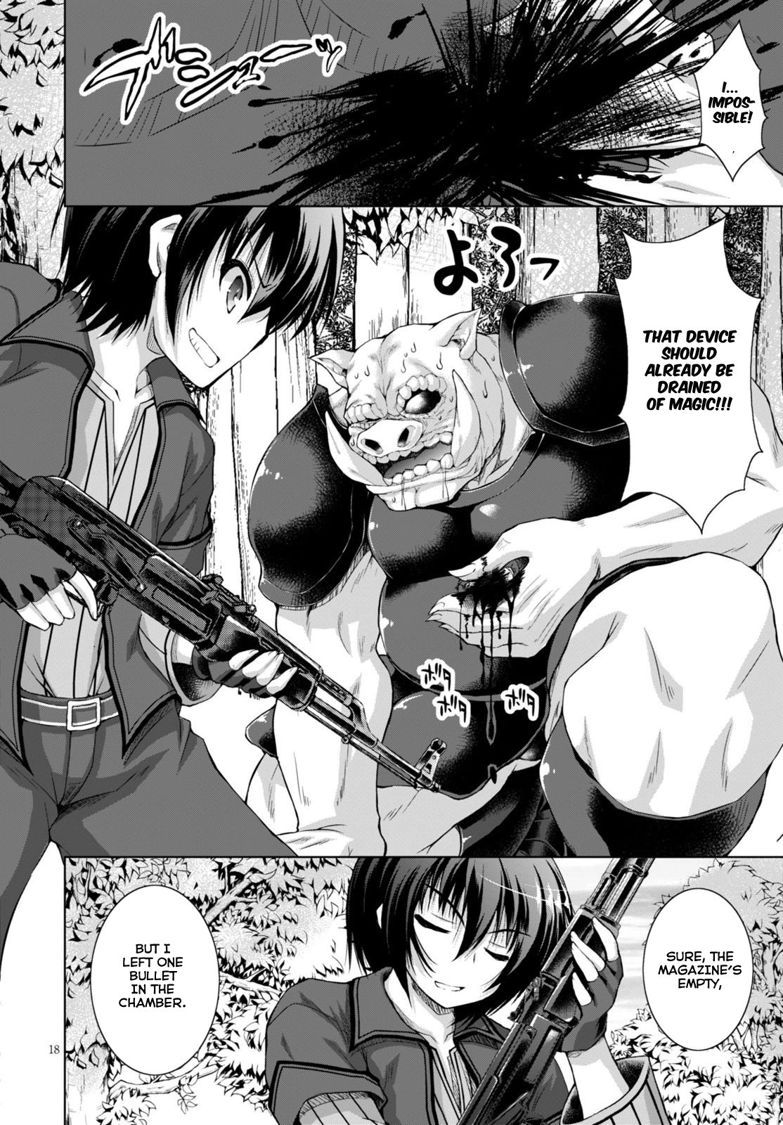 Gun-Ota ga Mahou Sekai ni Tensei shitara, Gendai Heiki de Guntai Harem wo Tsukucchaimashita!? chapter 9 page 21