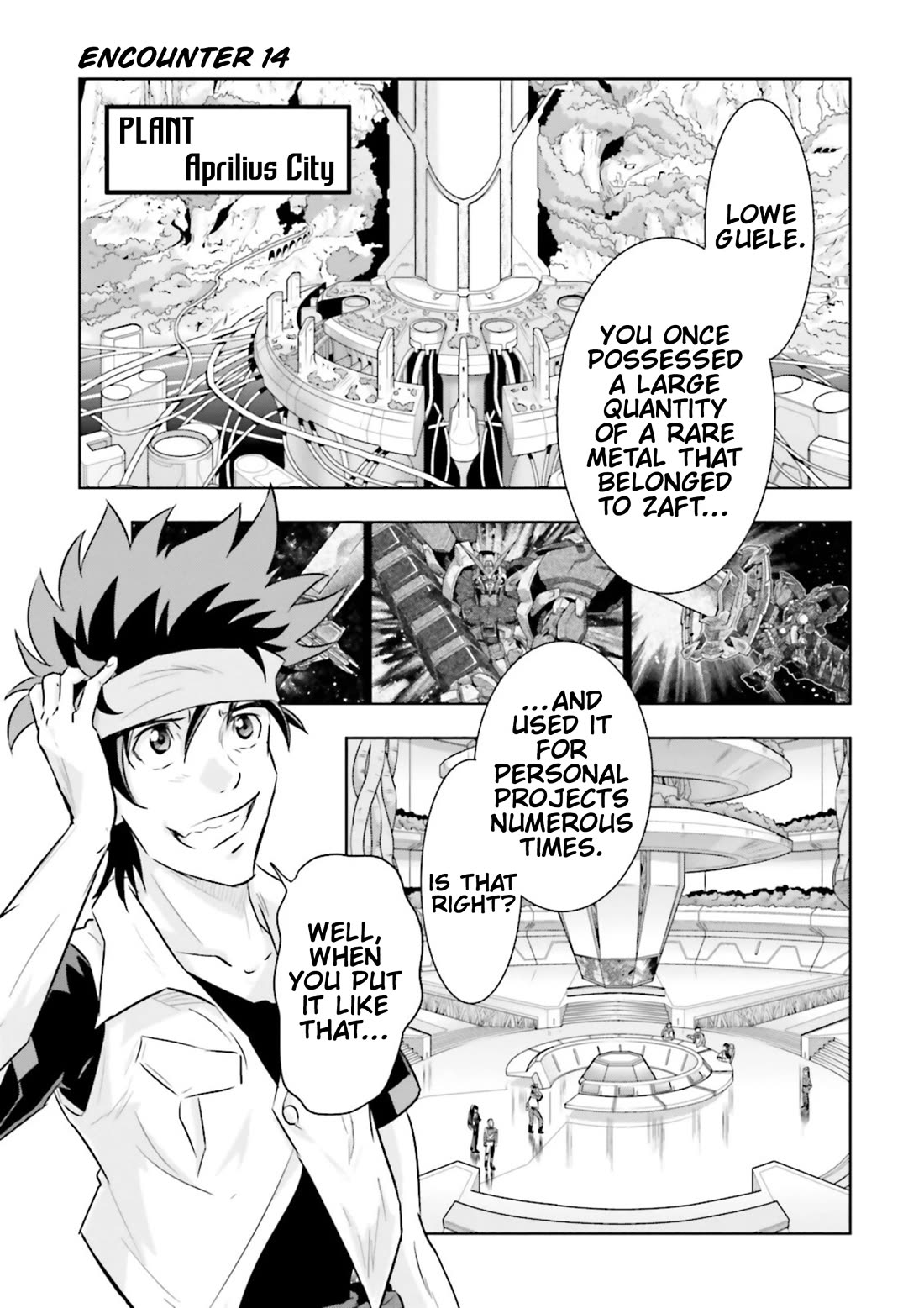 Gundam Seed Astray - Tenkuu no Seijo chapter 14 page 1