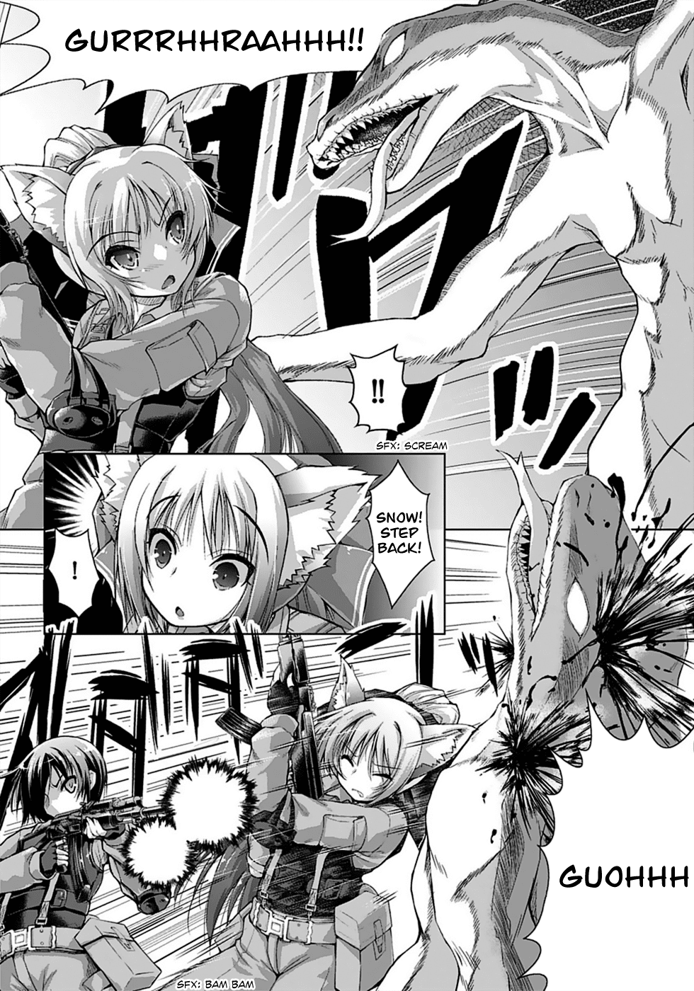 Gunota ga Mahou Sekai ni Tensei Shitara, Gendai Heiki de Guntai Harem o Tsukucchaimashita!? chapter 1 page 12