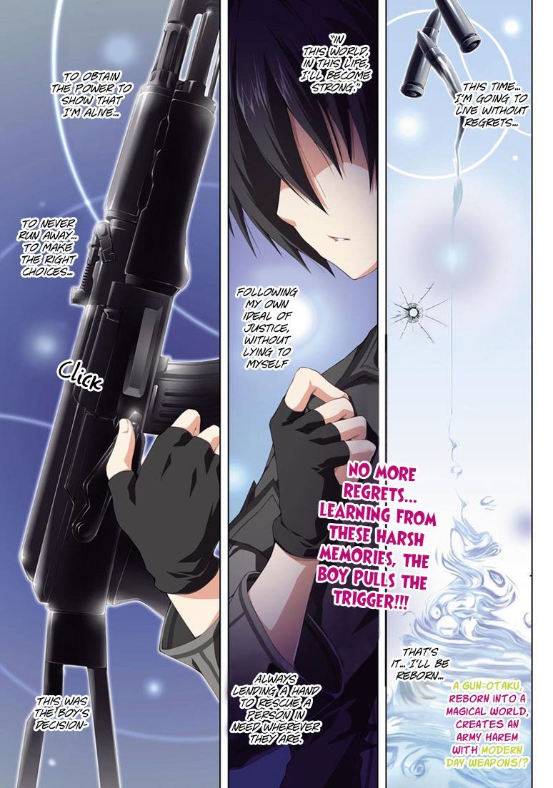 Gunota ga Mahou Sekai ni Tensei Shitara, Gendai Heiki de Guntai Harem o Tsukucchaimashita!? chapter 1 page 4