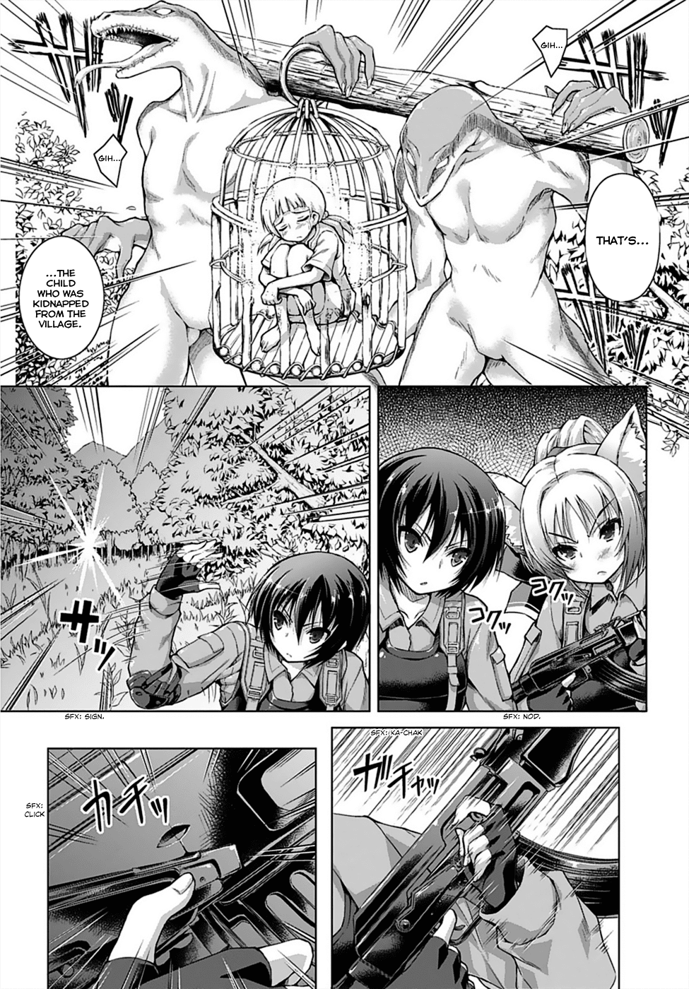 Gunota ga Mahou Sekai ni Tensei Shitara, Gendai Heiki de Guntai Harem o Tsukucchaimashita!? chapter 1 page 9