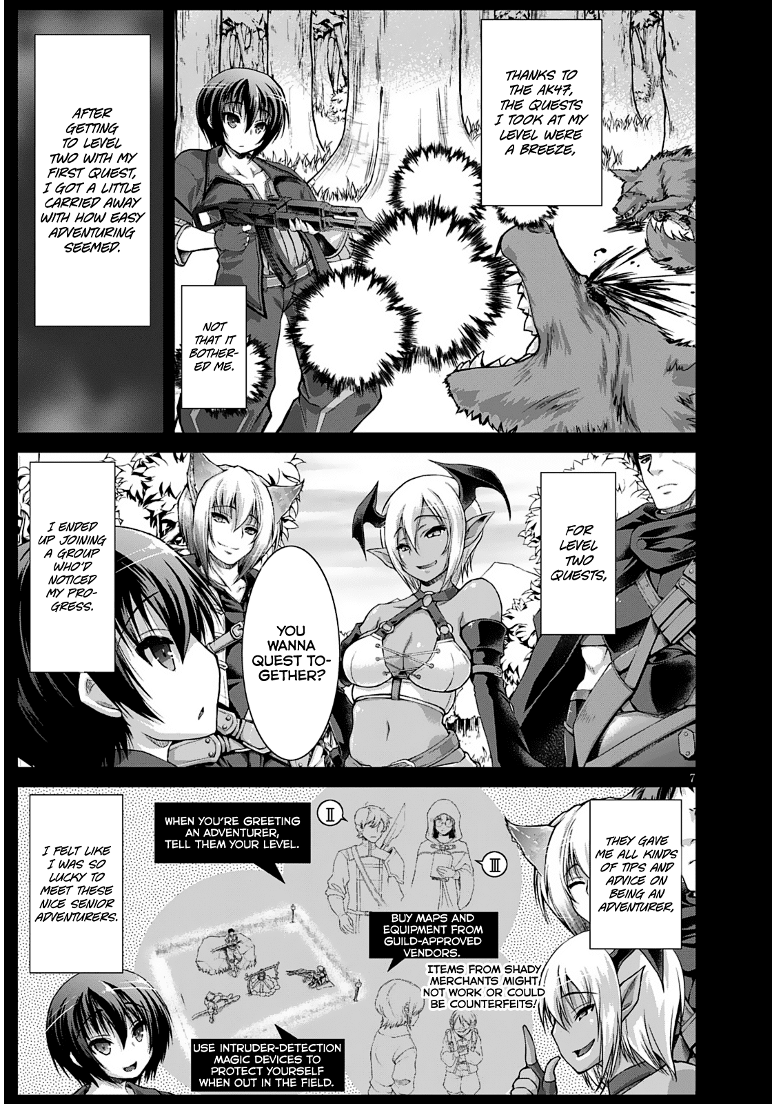 Gunota ga Mahou Sekai ni Tensei Shitara, Gendai Heiki de Guntai Harem o Tsukucchaimashita!? chapter 11 page 13