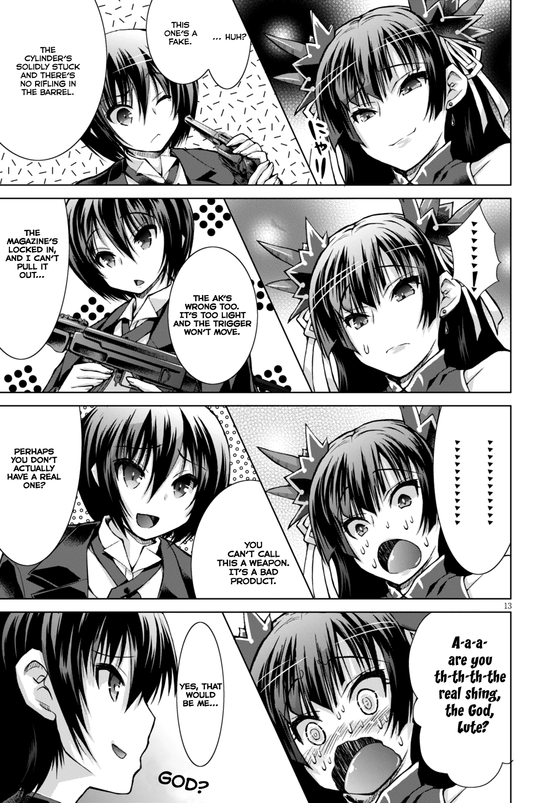 Gunota ga Mahou Sekai ni Tensei Shitara, Gendai Heiki de Guntai Harem o Tsukucchaimashita!? chapter 20 page 14