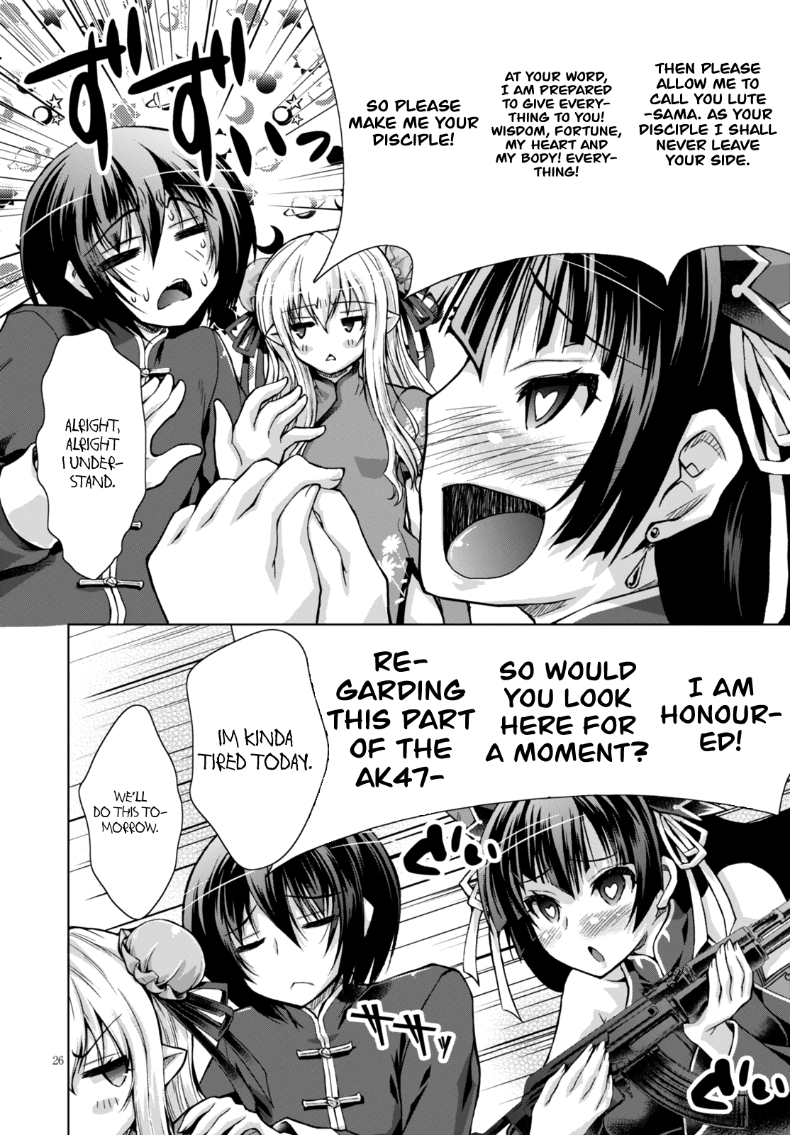 Gunota ga Mahou Sekai ni Tensei Shitara, Gendai Heiki de Guntai Harem o Tsukucchaimashita!? chapter 20 page 27