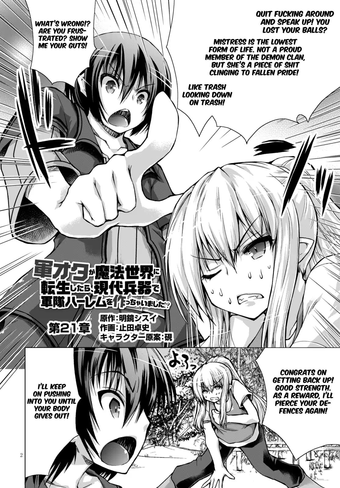Gunota ga Mahou Sekai ni Tensei Shitara, Gendai Heiki de Guntai Harem o Tsukucchaimashita!? chapter 21 page 4