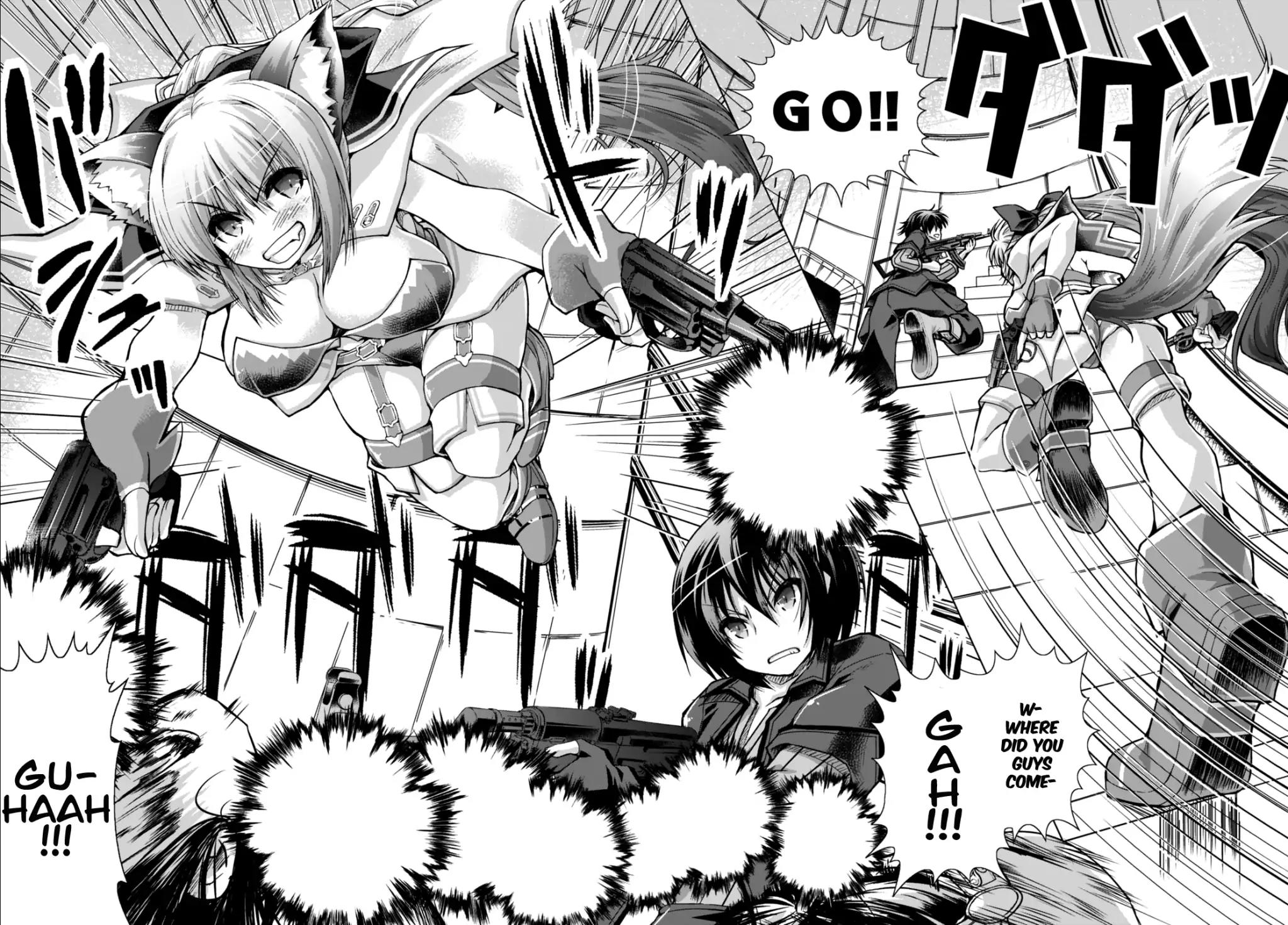 Gunota ga Mahou Sekai ni Tensei Shitara, Gendai Heiki de Guntai Harem o Tsukucchaimashita!? chapter 22 page 23