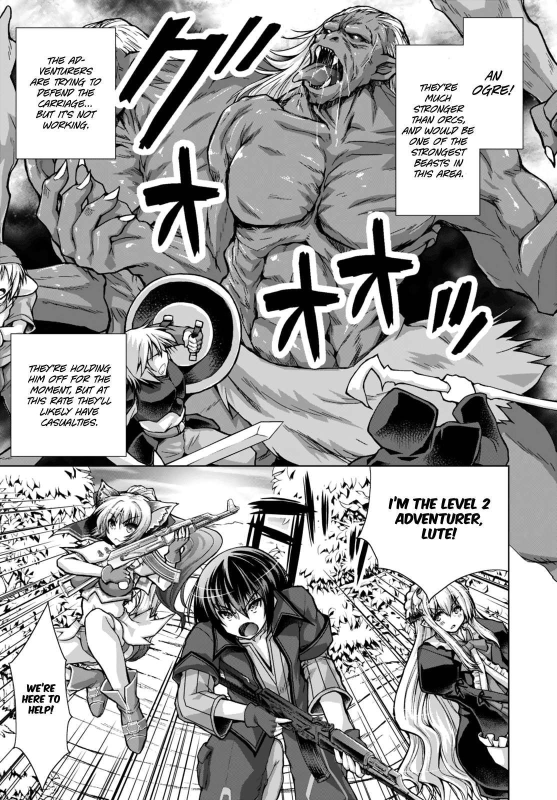 Gunota ga Mahou Sekai ni Tensei Shitara, Gendai Heiki de Guntai Harem o Tsukucchaimashita!? chapter 27 page 26