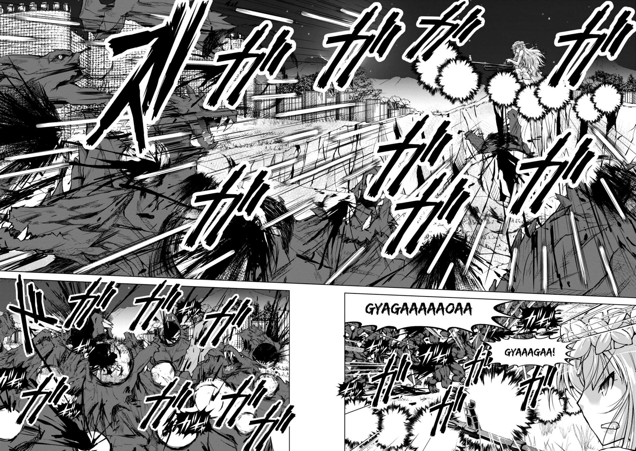 Gunota ga Mahou Sekai ni Tensei Shitara, Gendai Heiki de Guntai Harem o Tsukucchaimashita!? chapter 37 page 21