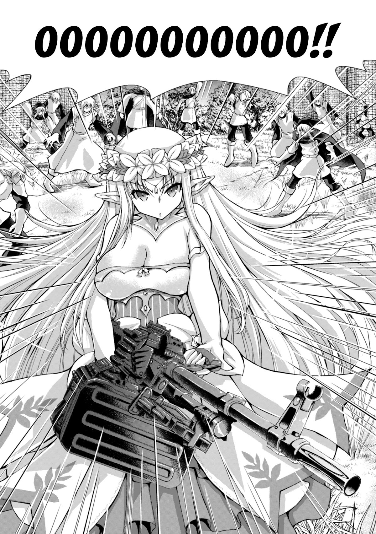 Gunota ga Mahou Sekai ni Tensei Shitara, Gendai Heiki de Guntai Harem o Tsukucchaimashita!? chapter 37 page 23