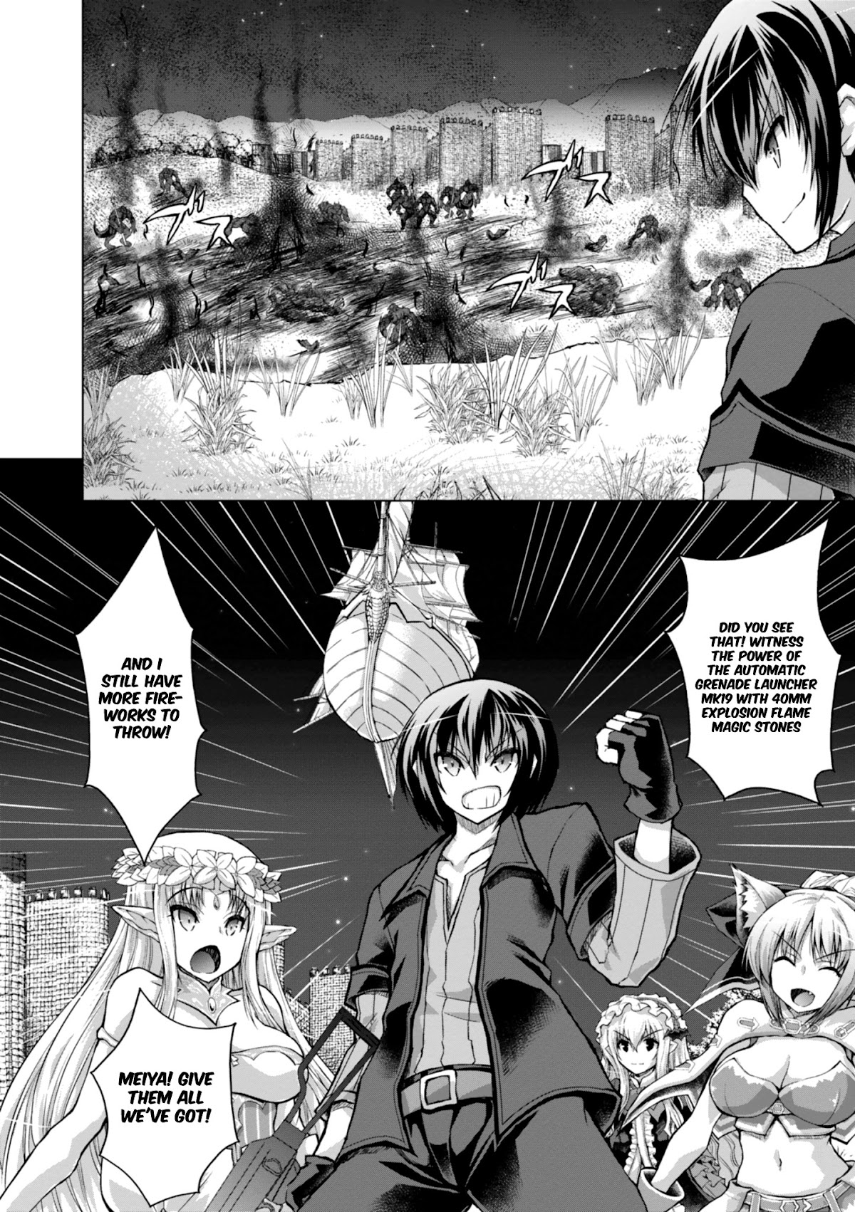 Gunota ga Mahou Sekai ni Tensei Shitara, Gendai Heiki de Guntai Harem o Tsukucchaimashita!? chapter 40 page 19