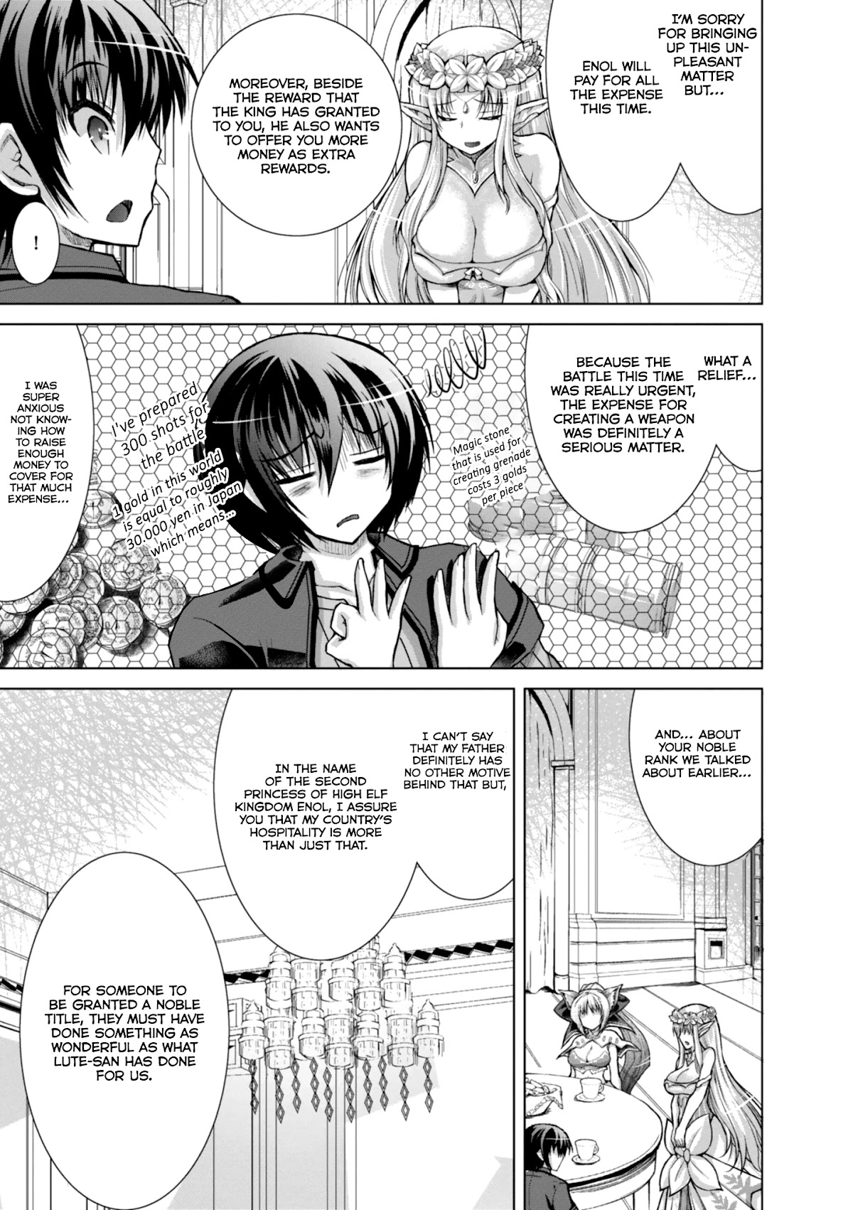 Gunota ga Mahou Sekai ni Tensei Shitara, Gendai Heiki de Guntai Harem o Tsukucchaimashita!? chapter 43 page 14