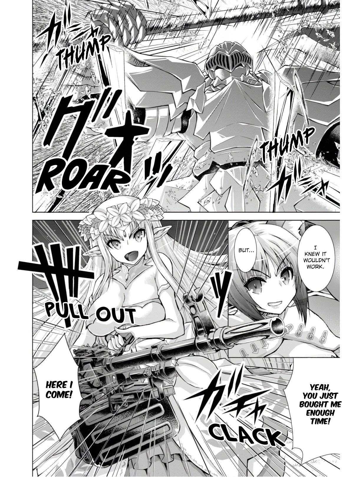 Gunota ga Mahou Sekai ni Tensei Shitara, Gendai Heiki de Guntai Harem o Tsukucchaimashita!? chapter 48 page 21