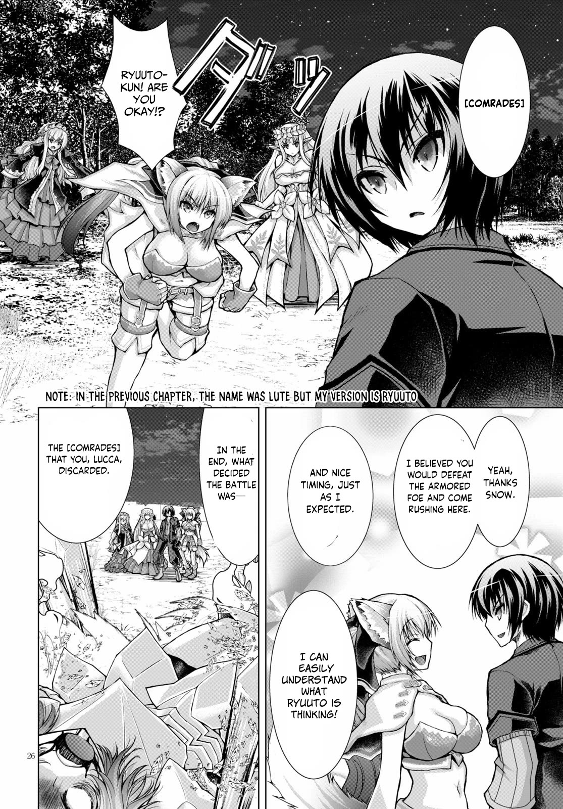Gunota ga Mahou Sekai ni Tensei Shitara, Gendai Heiki de Guntai Harem o Tsukucchaimashita!? chapter 58 page 26