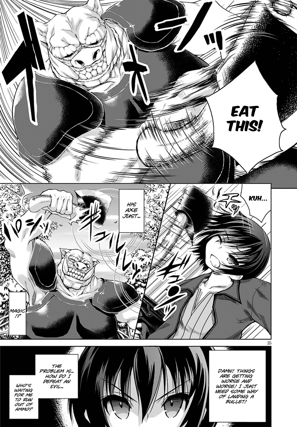 Gunota ga Mahou Sekai ni Tensei Shitara, Gendai Heiki de Guntai Harem o Tsukucchaimashita!? chapter 8 page 38