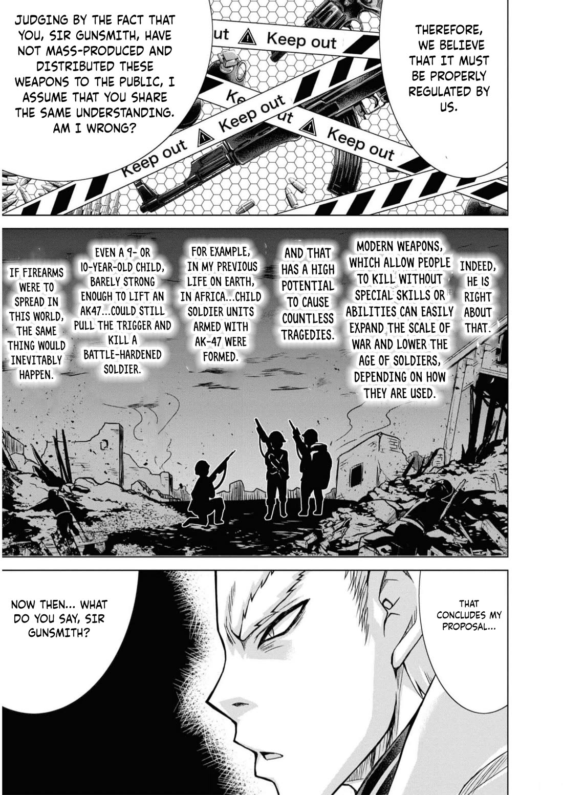 Gunota ga Mahou Sekai ni Tensei Shitara, Gendai Heiki de Guntai Harem o Tsukucchaimashita!? chapter 86 page 22