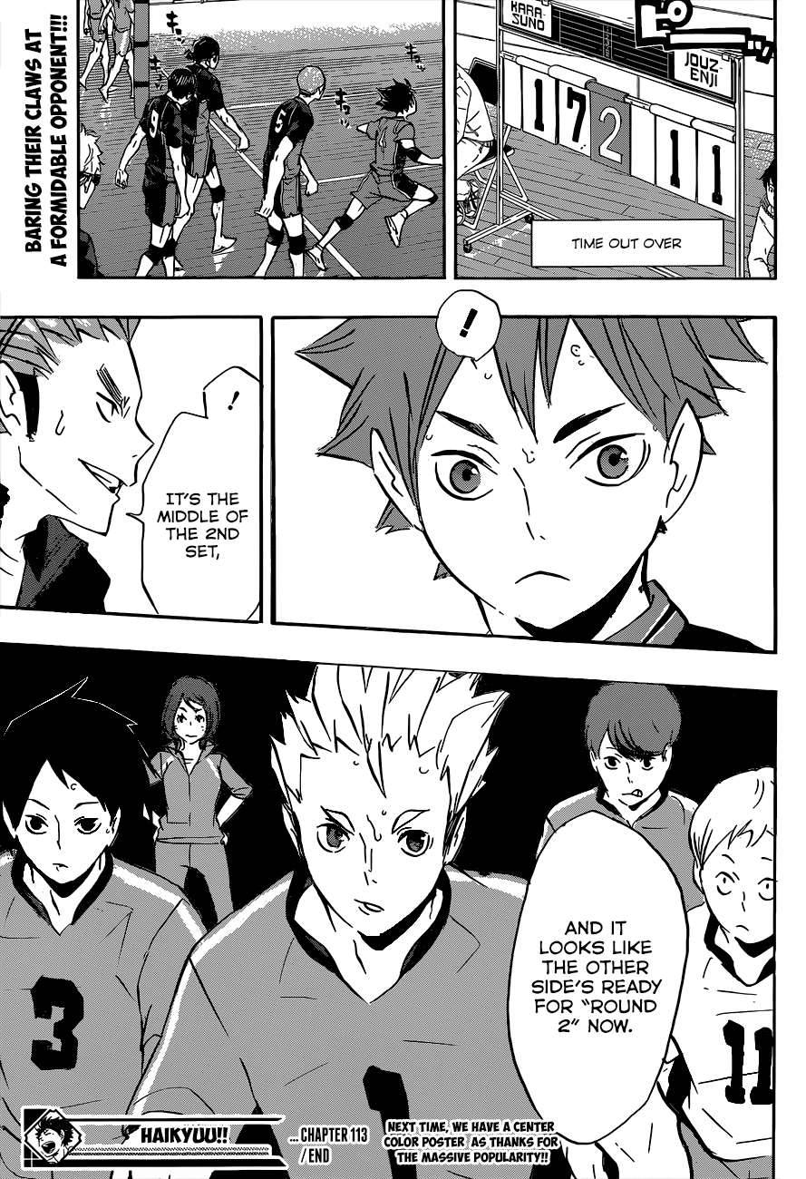 Haikyuu!! chapter 113 page 20
