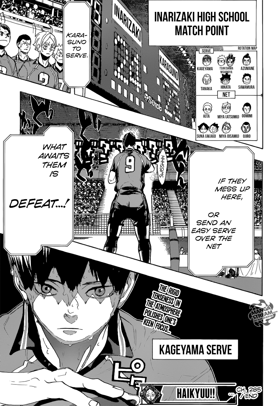 Haikyuu!! chapter 285 page 16