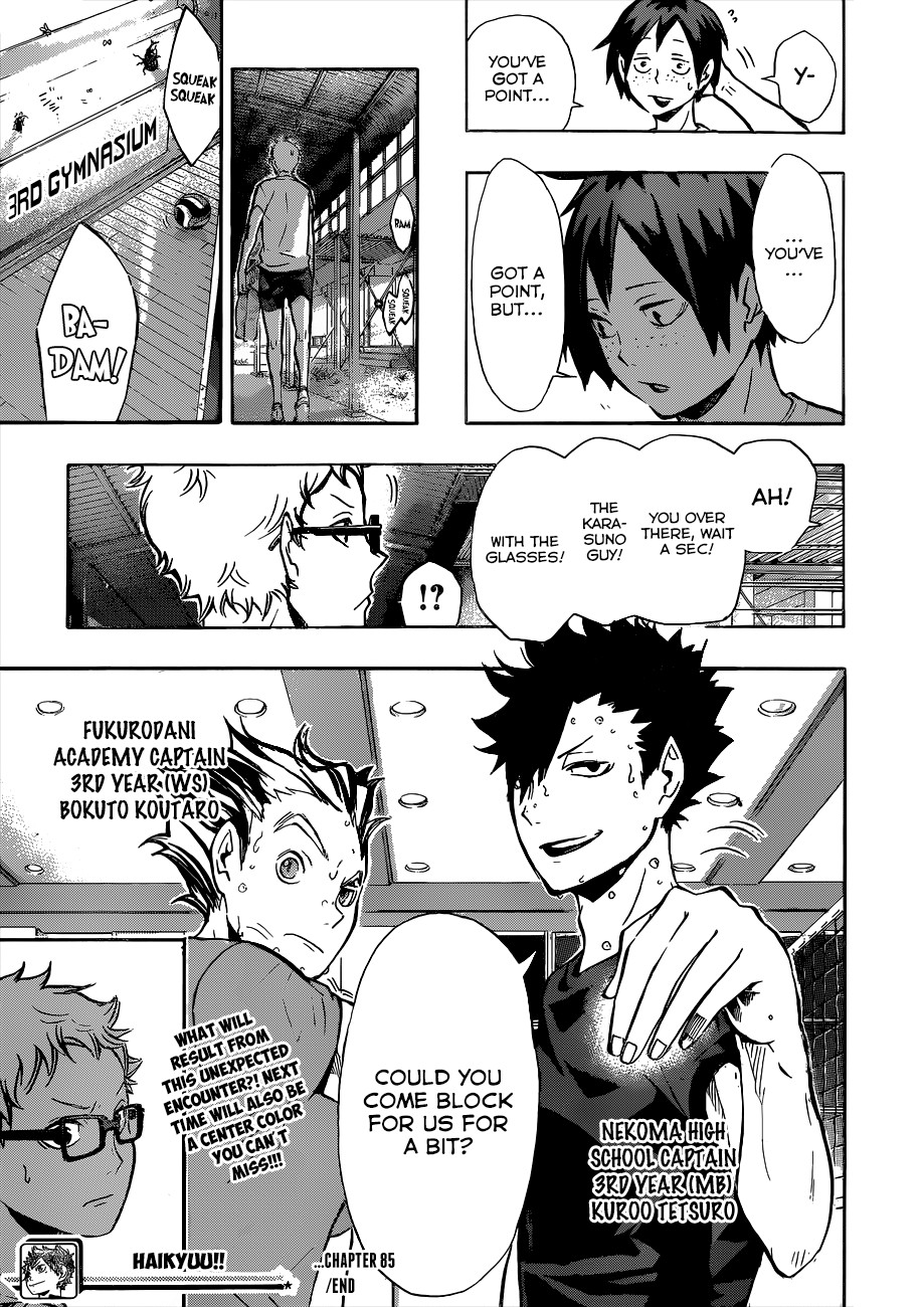 Haikyuu!! chapter 85 page 20