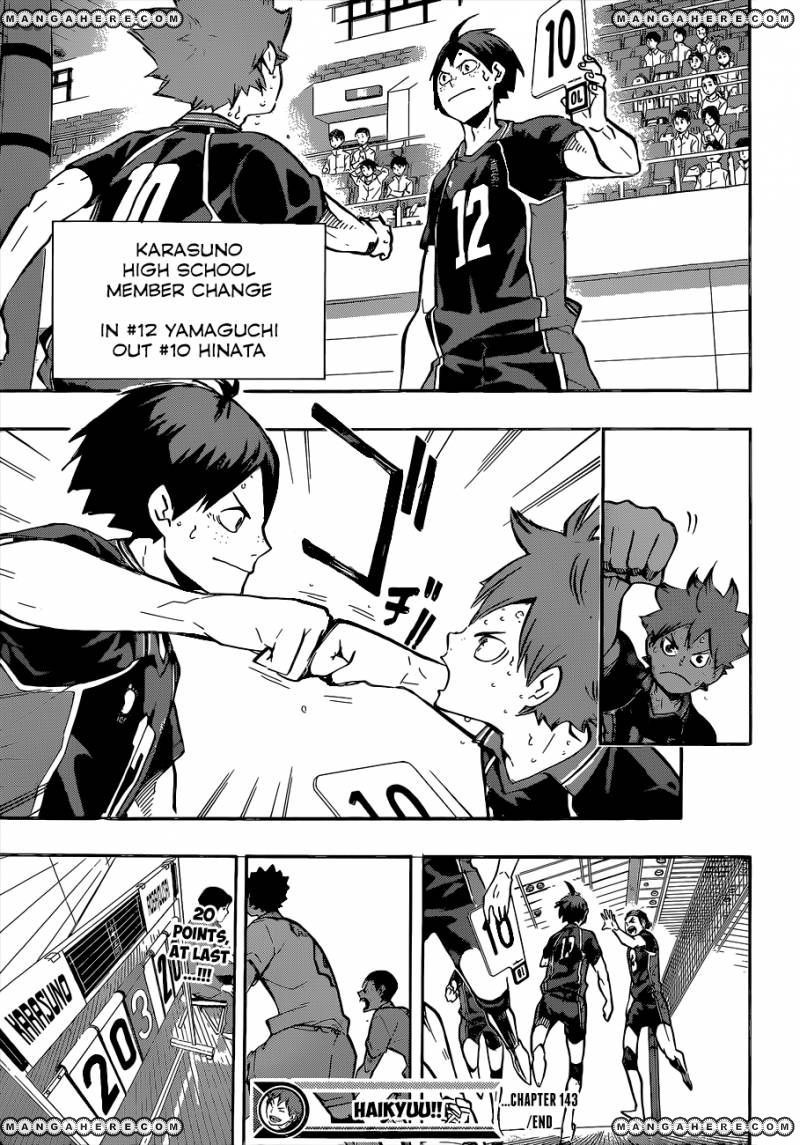 Haikyuu!! chapter 143 page 19