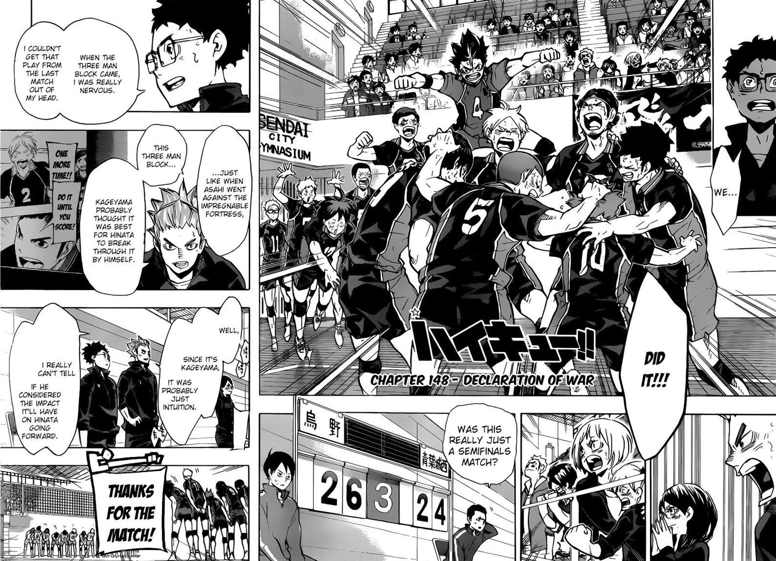 Haikyuu!! chapter 148 page 2