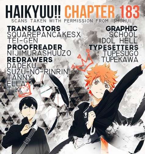 Haikyuu!! chapter 183 page 1