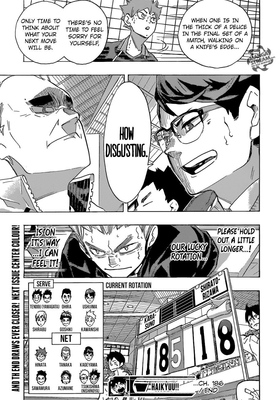 Haikyuu!! chapter 186 page 19