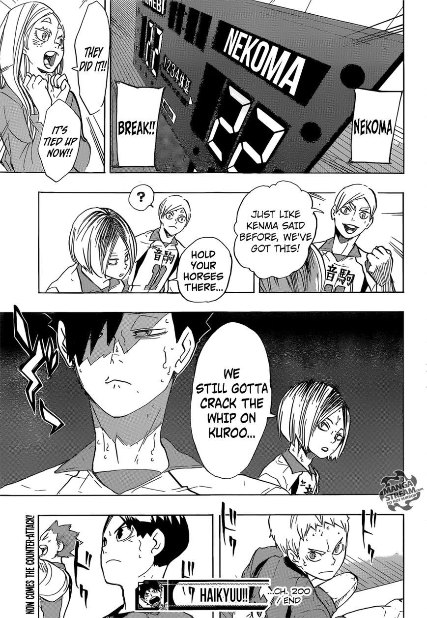 Haikyuu!! chapter 200 page 19