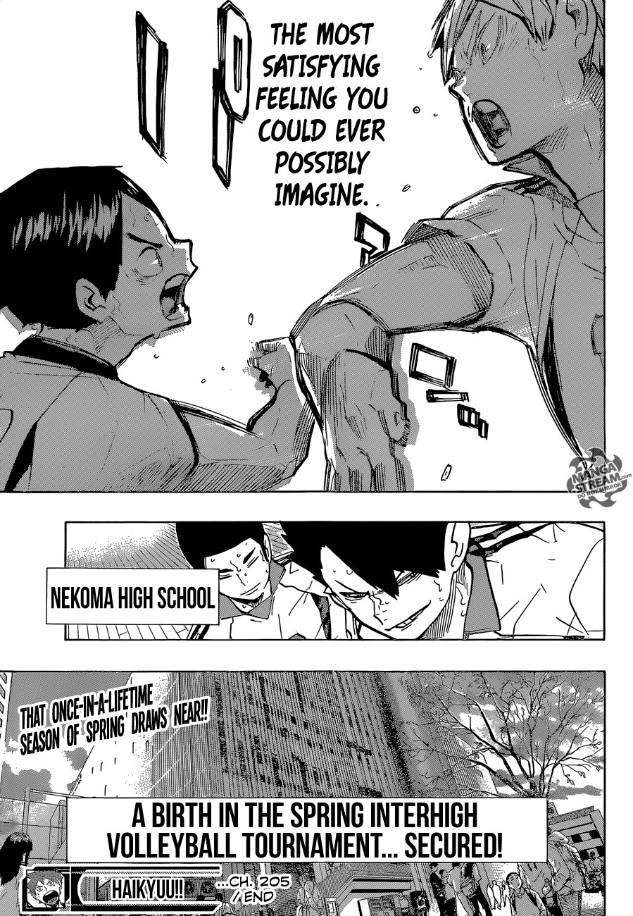 Haikyuu!! chapter 205 page 17