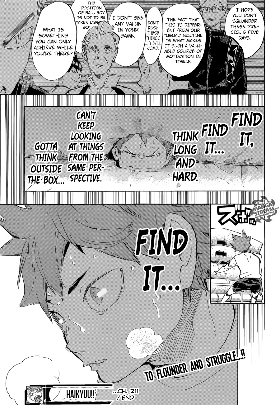 Haikyuu!! chapter 211 page 20