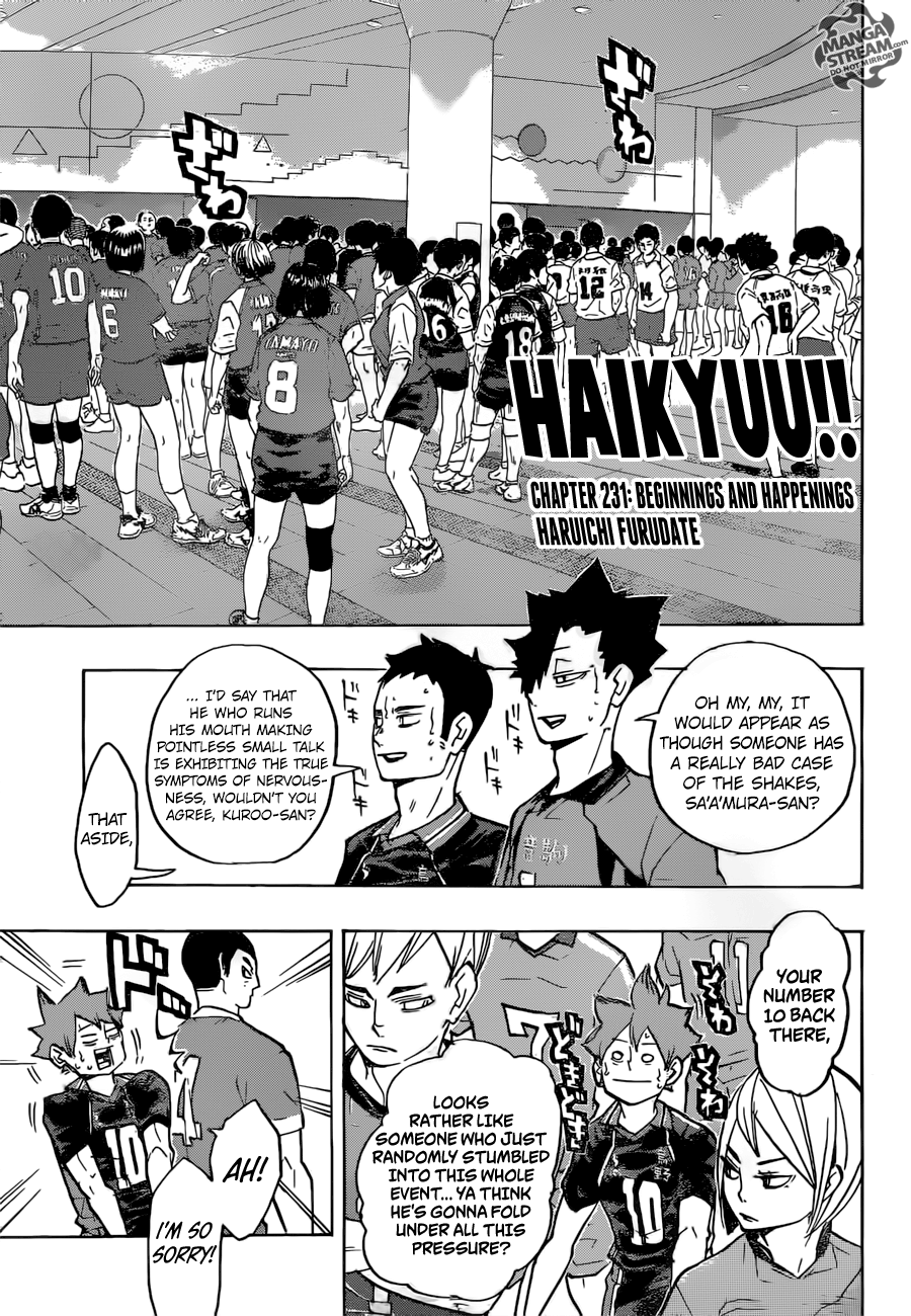 Haikyuu!! chapter 231 page 1