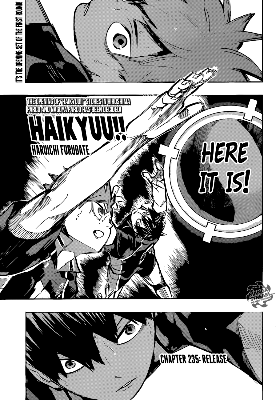 Haikyuu!! chapter 235 page 1