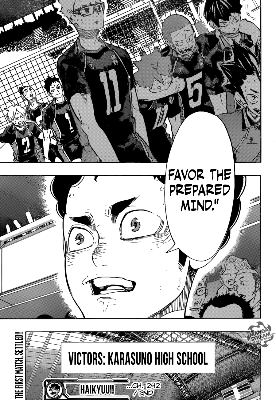 Haikyuu!! chapter 242 page 18