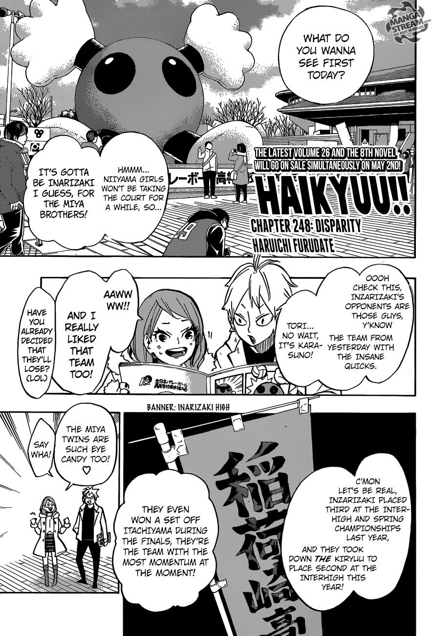 Haikyuu!! chapter 248 page 1
