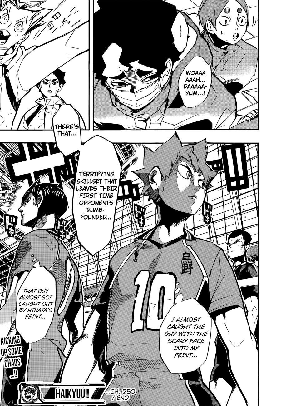 Haikyuu!! chapter 250 page 18