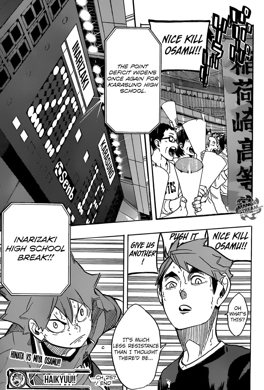 Haikyuu!! chapter 257 page 20