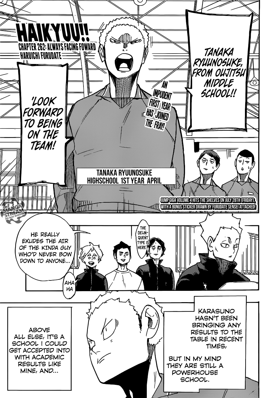 Haikyuu!! chapter 262 page 1