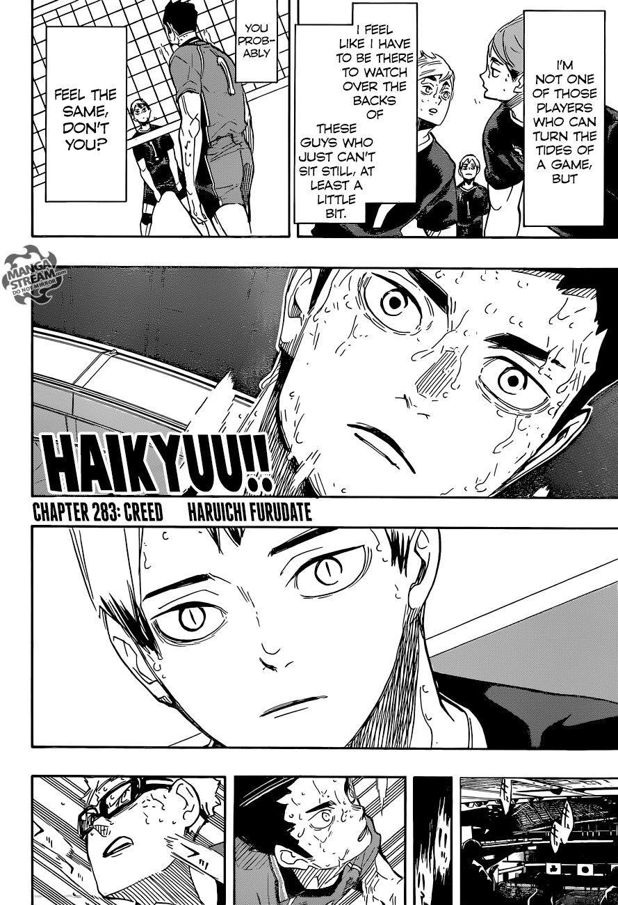 Haikyuu!! chapter 283 page 3