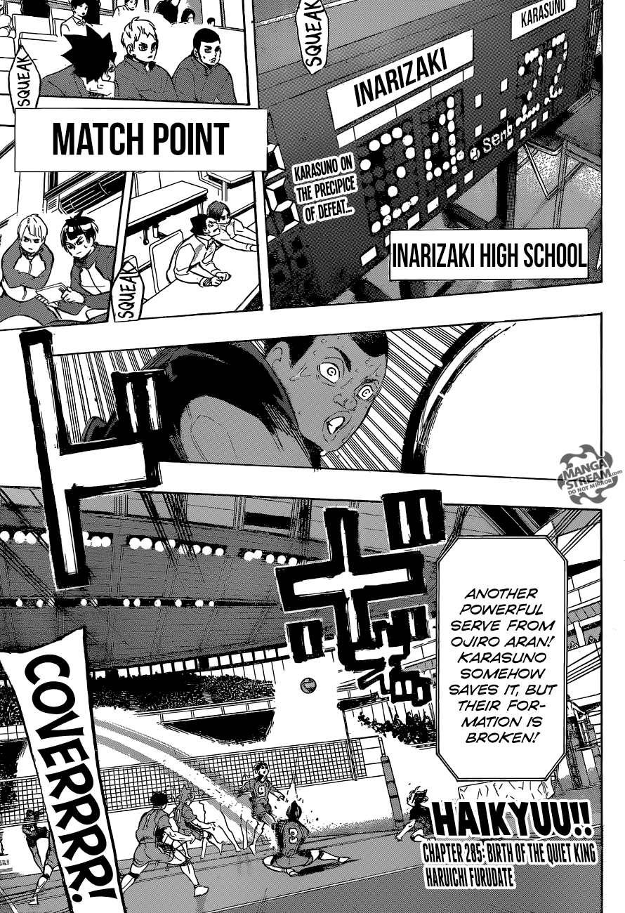 Haikyuu!! chapter 285 page 1