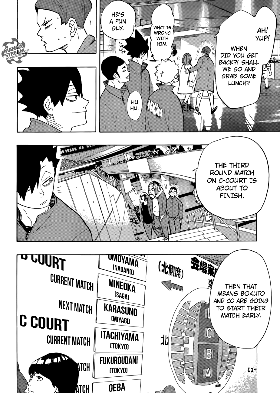 Haikyuu!! chapter 327 page 15