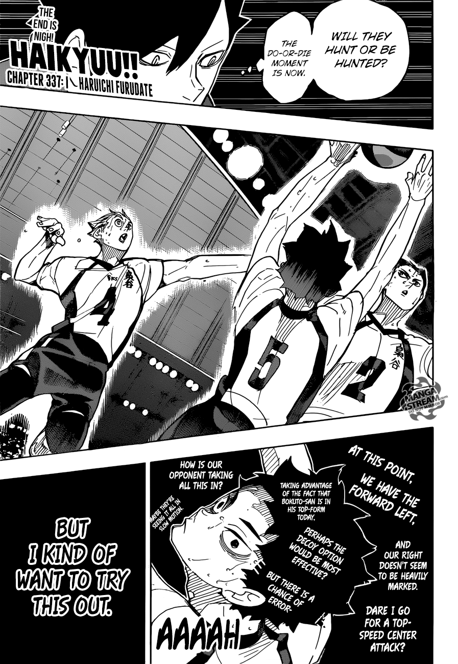 Haikyuu!! chapter 337 page 1