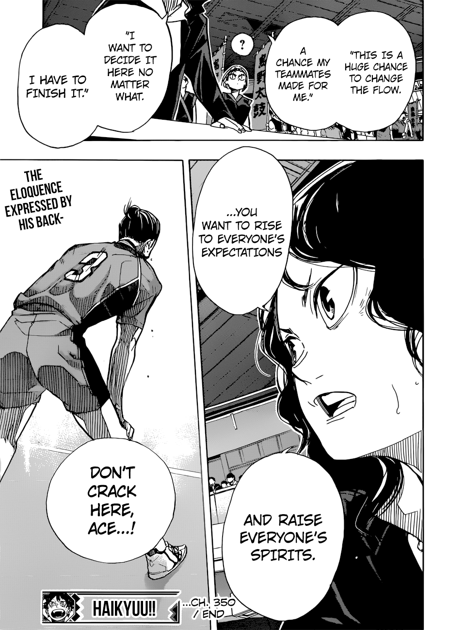 Haikyuu!! chapter 350 page 19