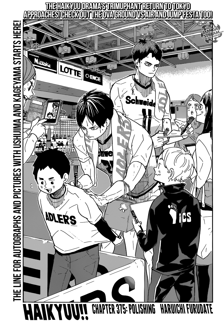 Haikyuu!! chapter 375 page 1