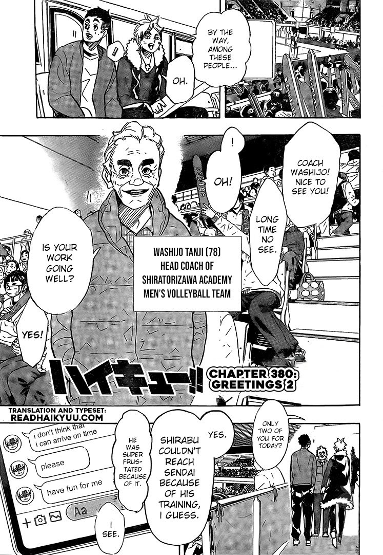 Haikyuu!! chapter 380 page 1