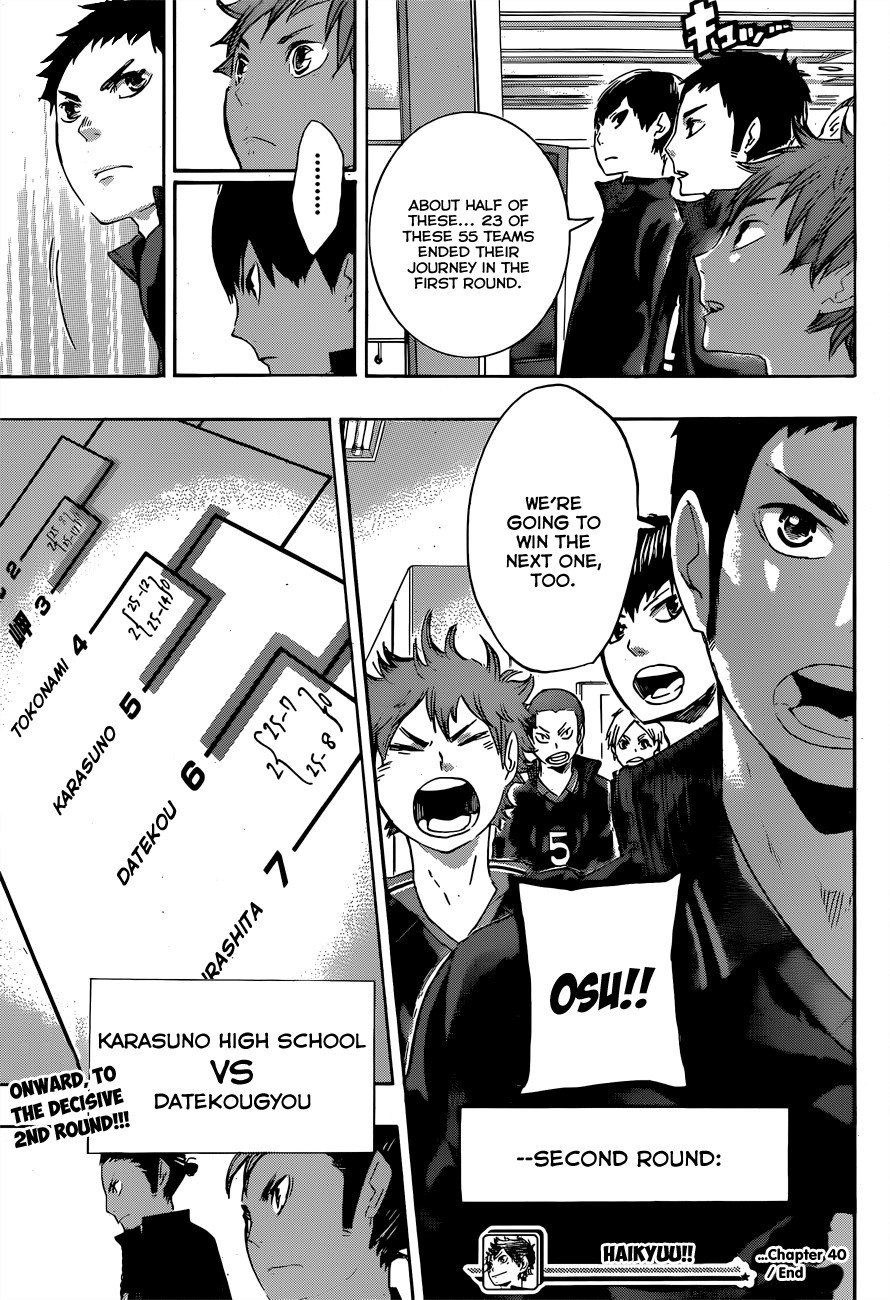 Haikyuu!! chapter 40 page 20