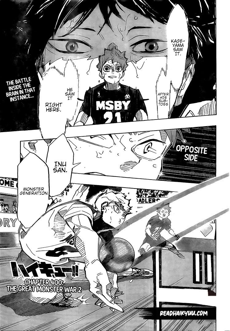 Haikyuu!! chapter 400 page 1