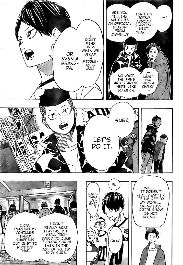 Haikyuu!! chapter 401 page 18