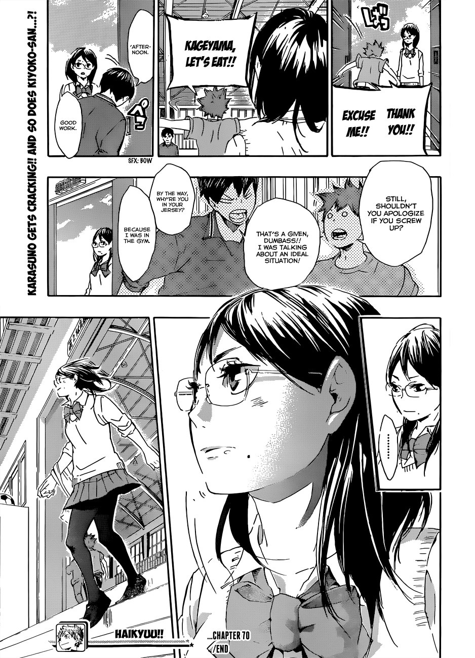 Haikyuu!! chapter 70 page 20