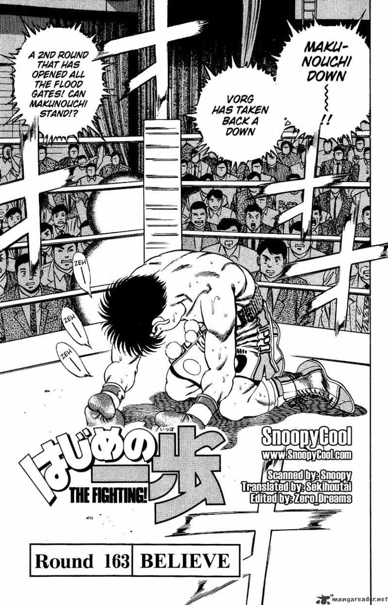 Hajime no Ippo – The First Step chapter 163 page 1