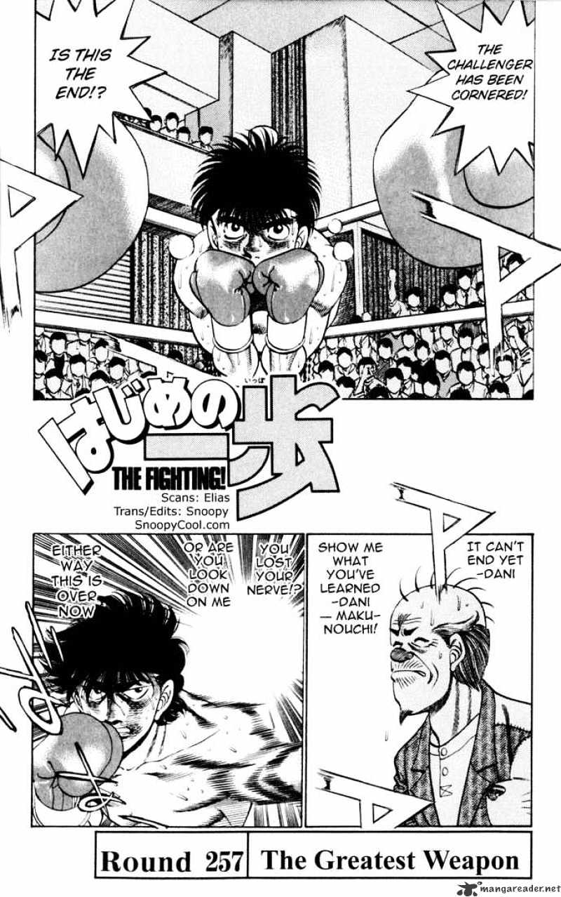 Hajime no Ippo – The First Step chapter 257 page 1