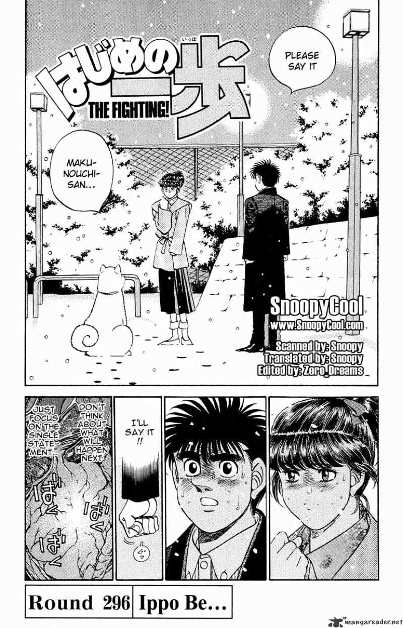 Hajime no Ippo – The First Step chapter 296 page 1